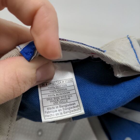 Reebok NFL Equipment Men's Strapback Hat Blue White Indianapolis Colts Logo - Picture 14 of 14